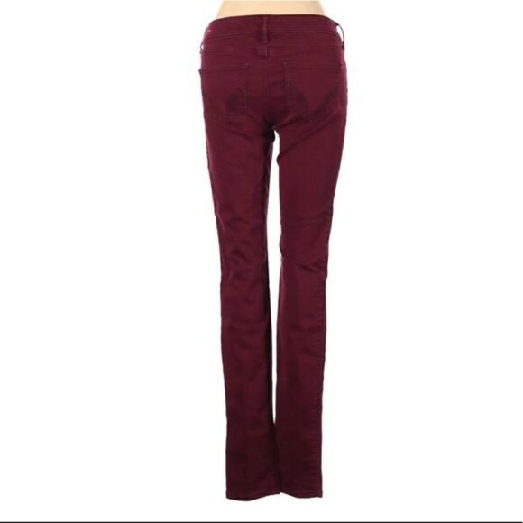 Hollister Maroon Jeggings - Picture 2 of 8